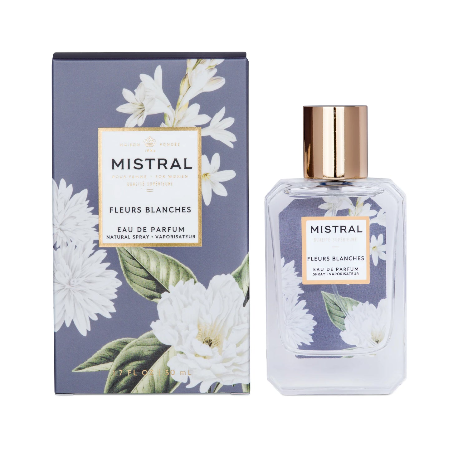 Mistral Eau de Parfum 1.7 floz 50ml - Fleurs Blanches