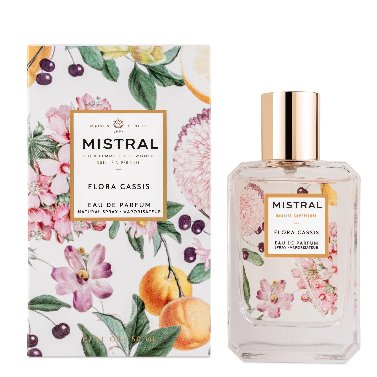 Mistral Eau de Parfum 1.7 floz 50ml - Flora Cassis
