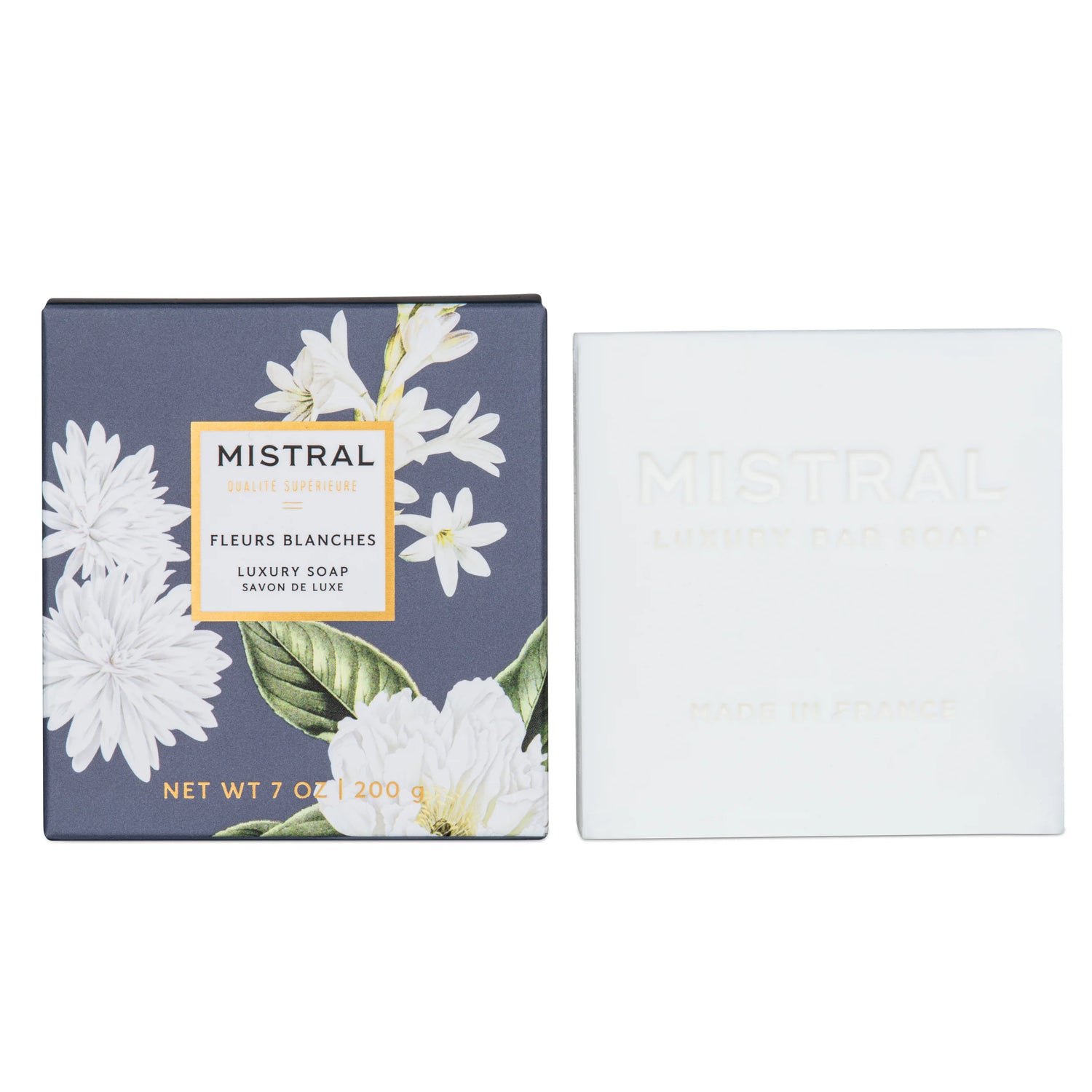 Mistral Luxury Soap 7 oz 200g - Fleurs Blanches