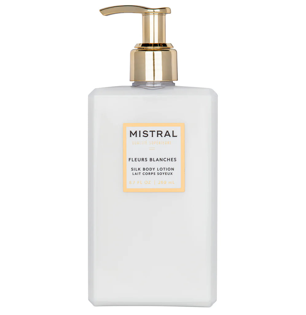 Mistral Silk Body Lotion 8.7oz - Fleurs Blanches