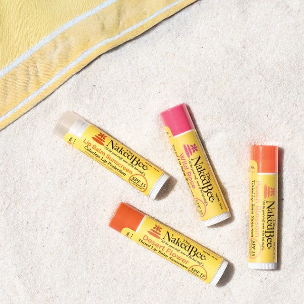 Naked Bee Tinted Lip Balm Sunscreen - .15oz