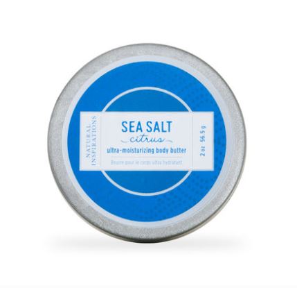 Natural Inspirations Ultra-Moisturizing Mini Body Butter 2oz 57g - Sea Salt Citrus