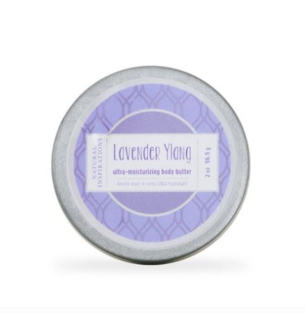 Natural Inspirations Ultra-Moisturizing Mini Body Butter 2oz 57g - Lavender Ylang