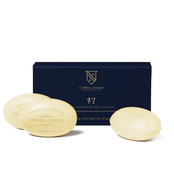 Caswell Massey Three Triple-Milled Soaps Gift Set - Number Six