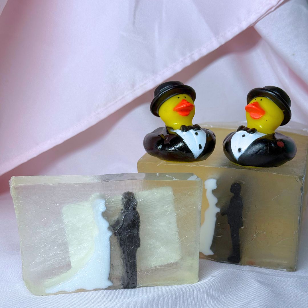 Matrimony bride groom decorative novelty bar soap wedding tie the knot gift bridesmaid bachelor men pride LGBTQ+ LGBT