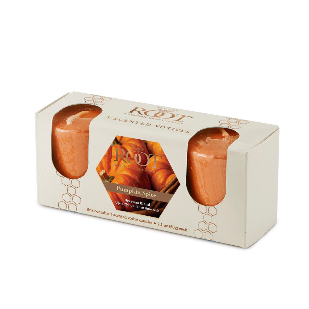 20 Hour Beeswax Blend Votive 3 Pack 2.1oz - Pumpkin Spice