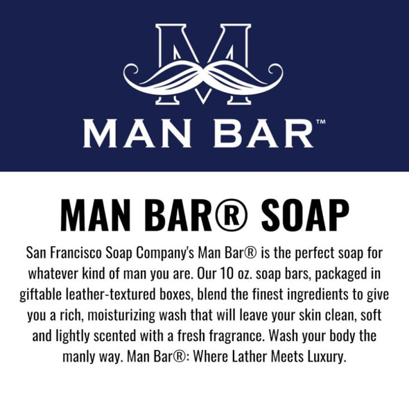 San Francisco Soap Company MAN BAR Mini Hair & Body Bar 4oz 113g