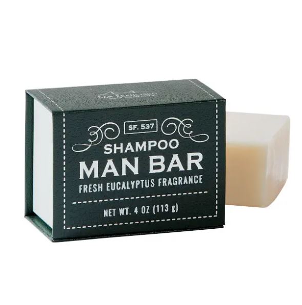 San Francisco Soap Company MAN BAR Mini Solid Shampoo 4oz 113g