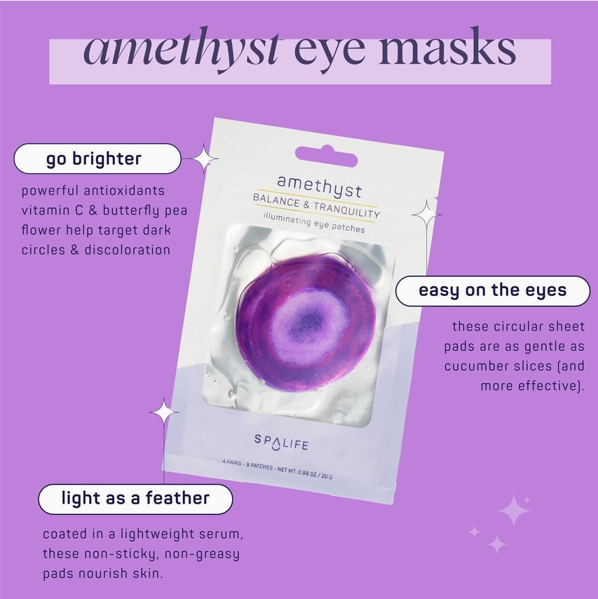 Spa Life Illuminating Eye Patches - Amethyst