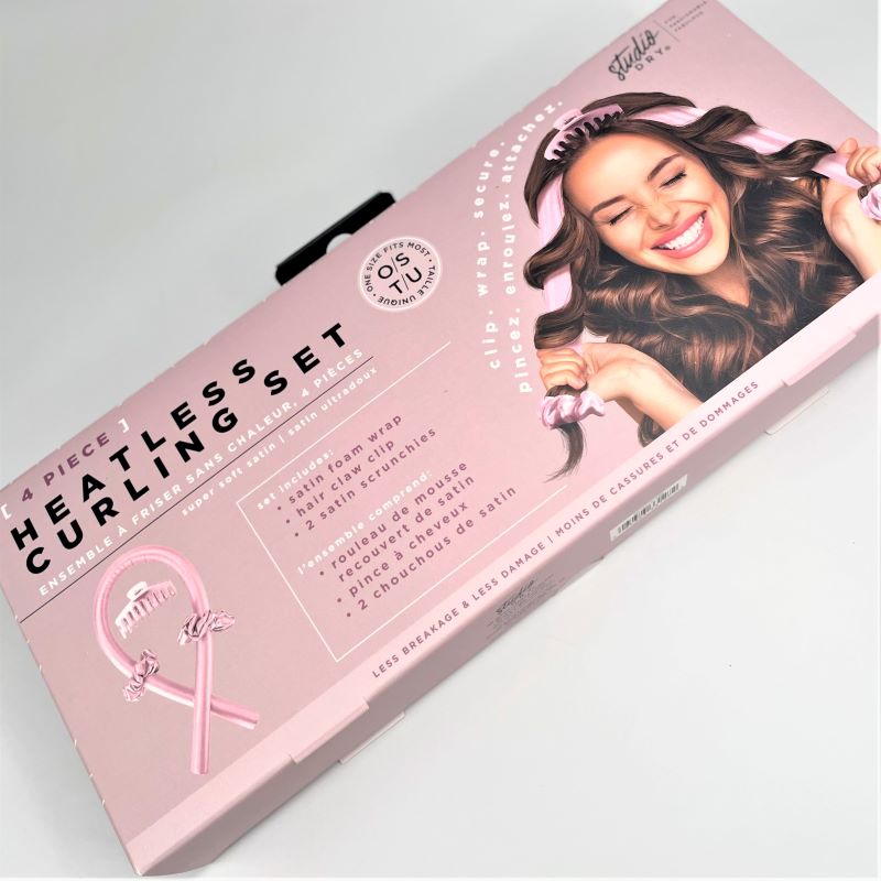 Studio Dry 4pc Satin Heatless Curling Set