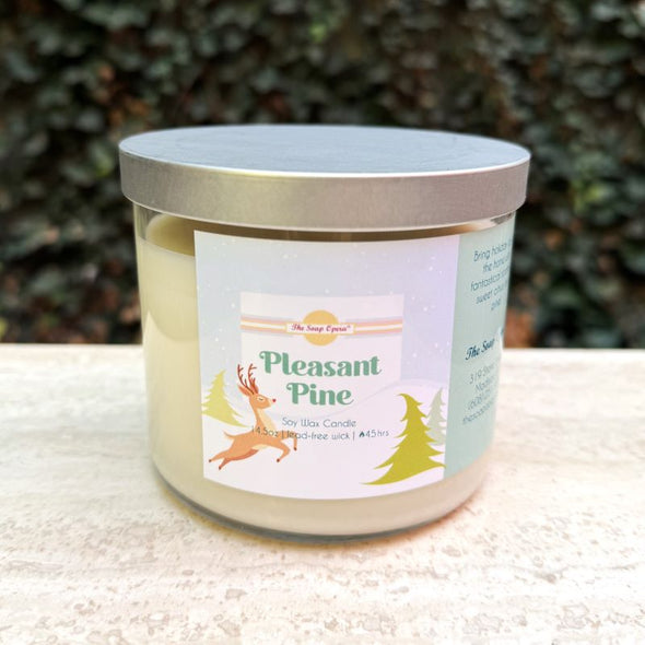 The Soap Opera Soy Wax Candle 14oz 411g - Pleasant Pine