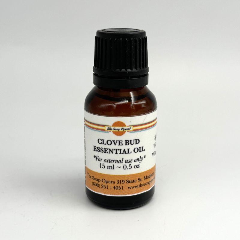 The Soap Opera Pure Essential Oils 0.5oz 15mL in Euro Dropper - Clove Bud
