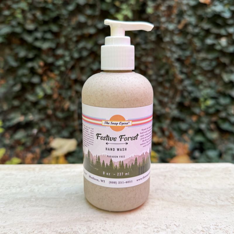 The Soap Opera Naturals Hand Wash in Pump Bottle 8fl oz 237ml - Festive Forest