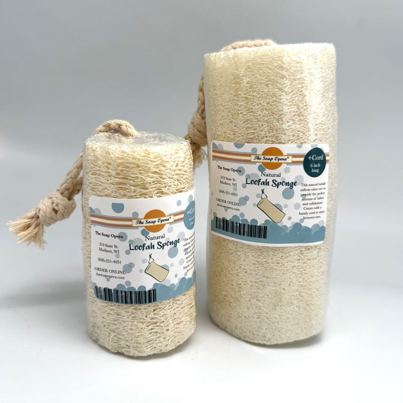 The Soap Opera Natural Loofah Sponge with Cord