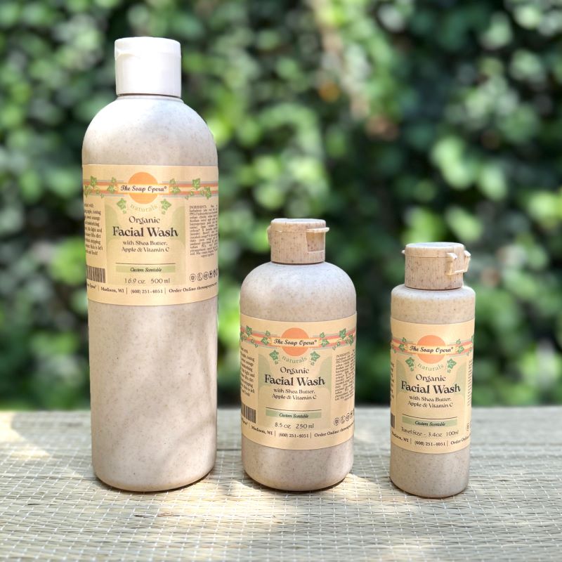 The Soap Opera Naturals Organic Facial Wash with Shea Butter & Apple (Custom Scentable)