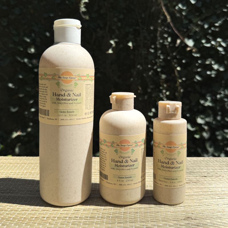 The Soap Opera Naturals Organic Spa Hand & Nail Moisturizer (Custom Scentable)
