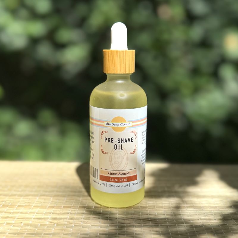 The Soap Opera Pre-Shave Oil 2.5oz 75ml (Custom Scentable)