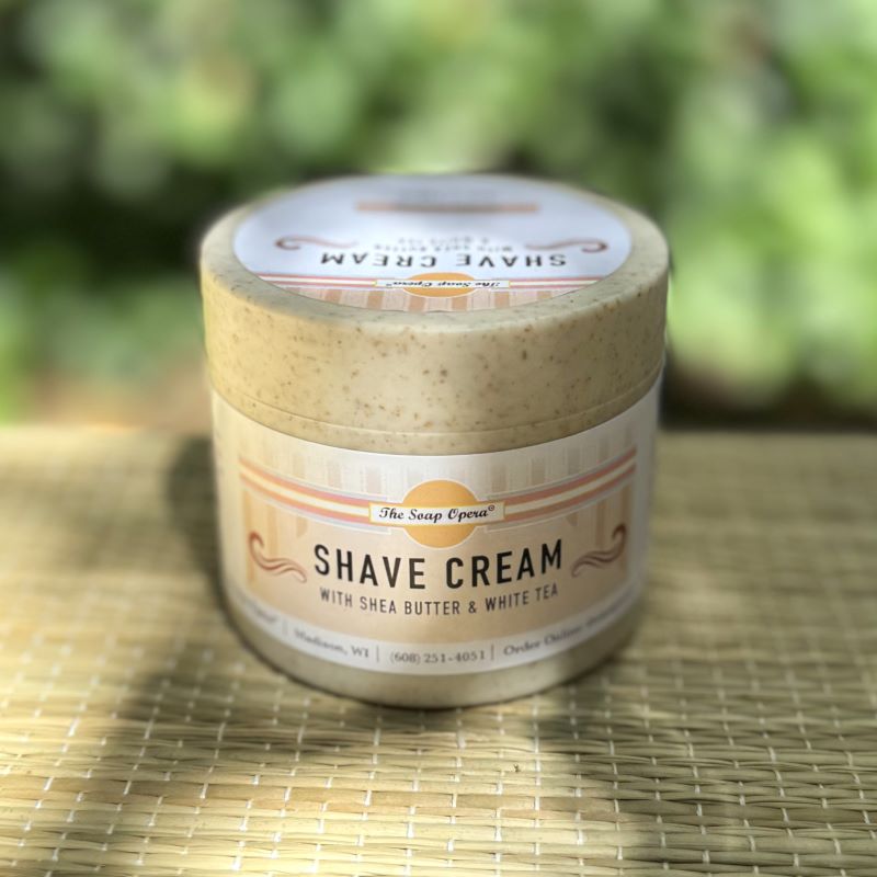 The Soap Opera Smooth Shave Cream with Shea Butter & White Tea 5oz (Custom Scentable)