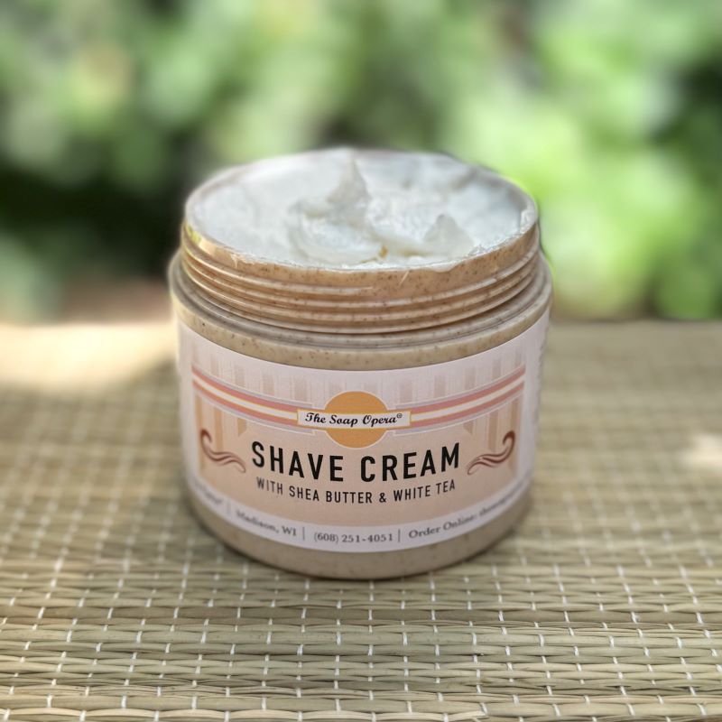 The Soap Opera Smooth Shave Cream with Shea Butter & White Tea 5oz (Custom Scentable)
