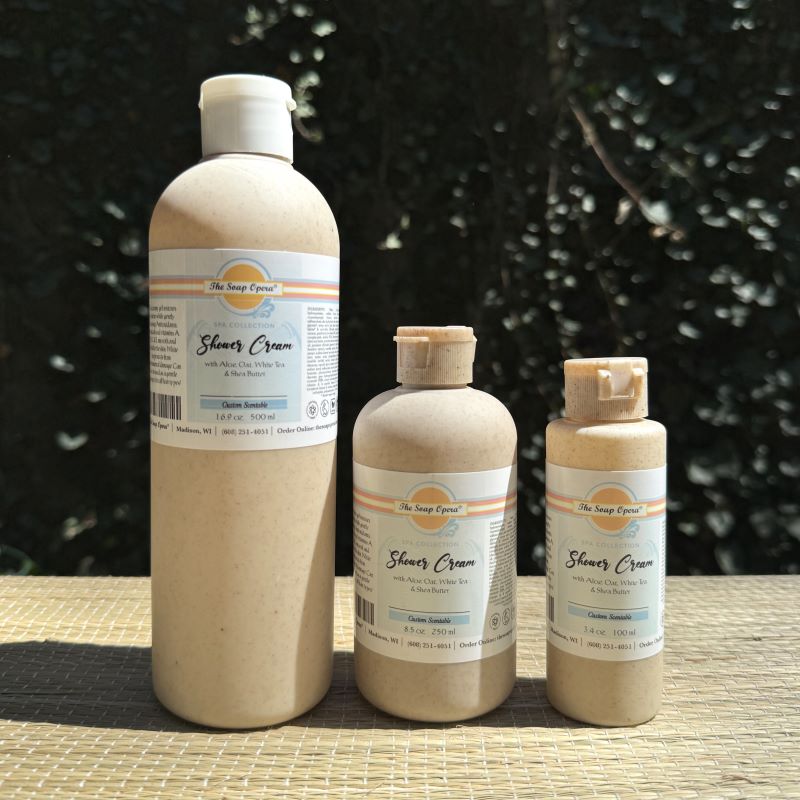 The Soap Opera Spa Collection White Tea & Shea Butter Shower Cream (Custom Scentable)