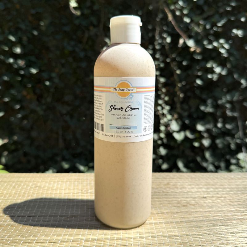 The Soap Opera Spa Collection White Tea & Shea Butter Shower Cream (Custom Scentable)
