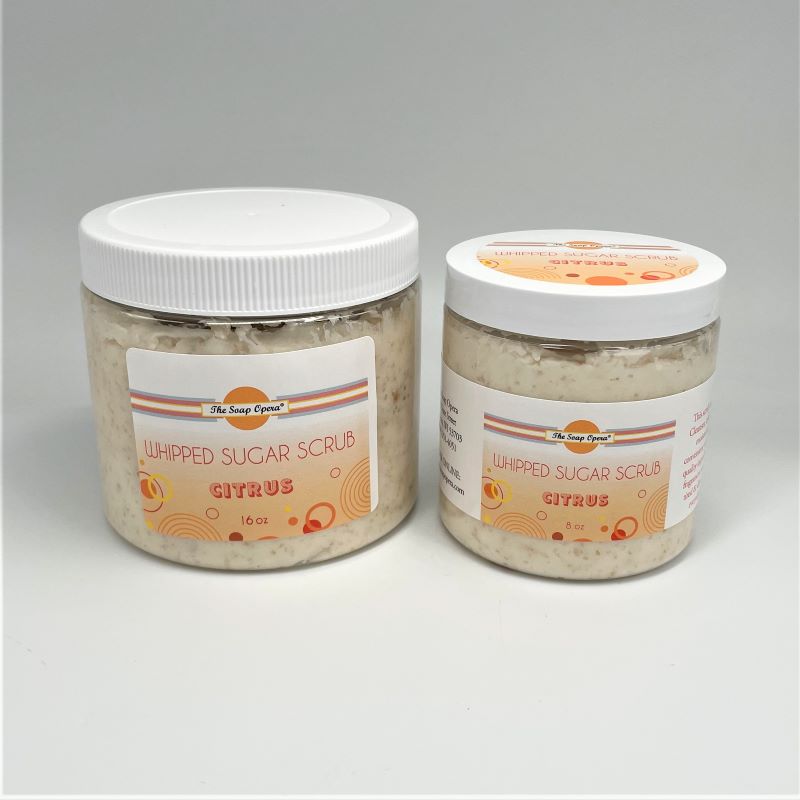 The Soap Opera Whipped Sugar or Salt Scrub - Citrus