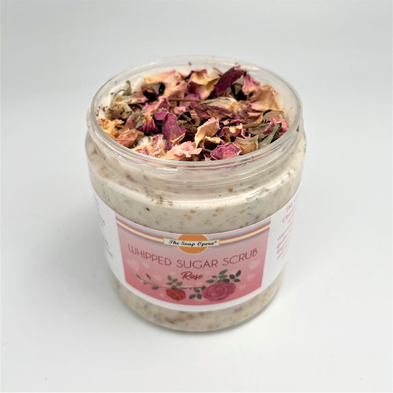 The Soap Opera Whipped Sugar Scrub 8oz - Rose
