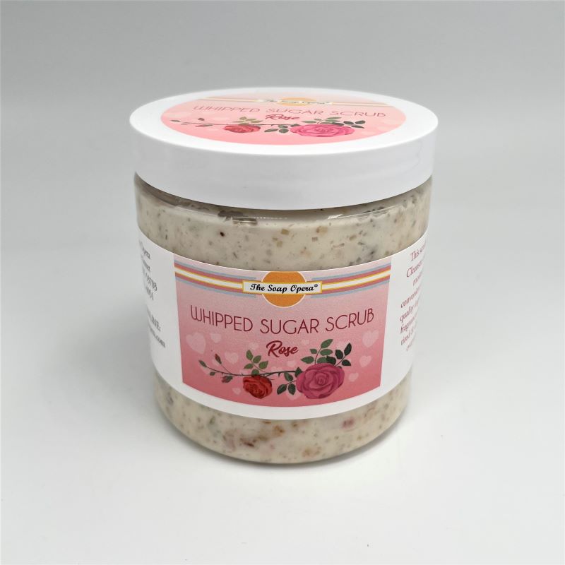 The Soap Opera Whipped Sugar Scrub 8oz - Rose
