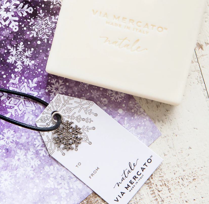 Via Mercato Natale Holiday Soap Ornament 3.5oz 100g - Variety