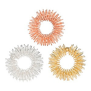 Kikkerland Acupressure Massage Rings for Fingers - Set of 3