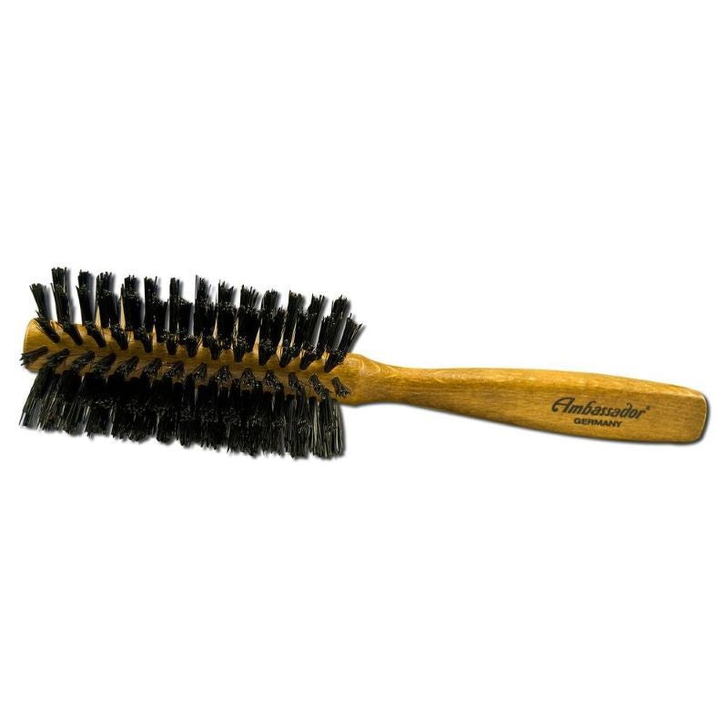 Ambassador of Germany Boar Bristle & Nylon Round Wood Half Brush 