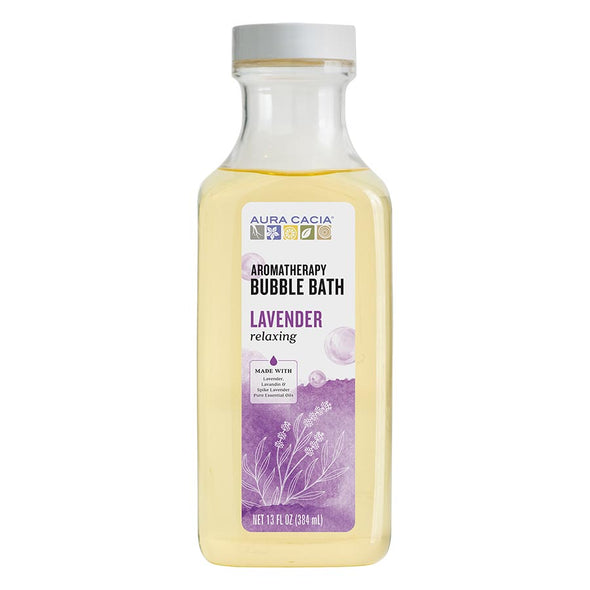 Aura Cacia Aromatherapy Bubble Bath 13fl oz 384ml - Relaxing Lavender