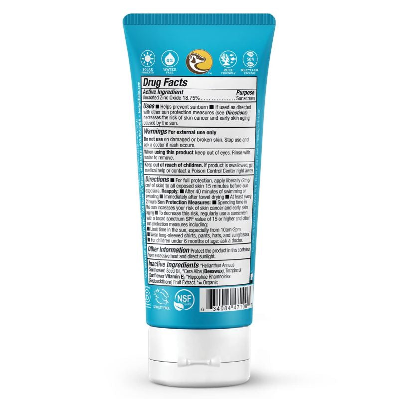 Badger Mineral Sunscreen Cream 2.9oz 87ml - SPF 30 Active