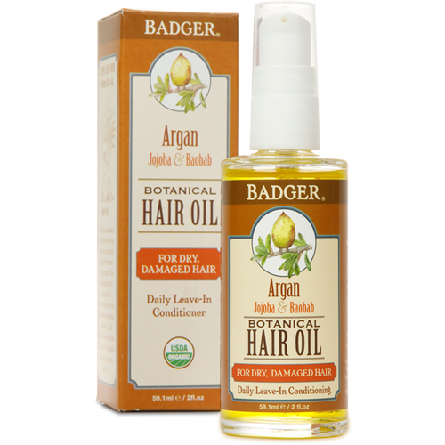 Badger Organic Argan Hair Oil 2fl oz 59ml