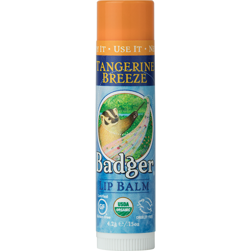 Badger Organic Lip Balm .15oz 4.2g - Tangerine Breeze
