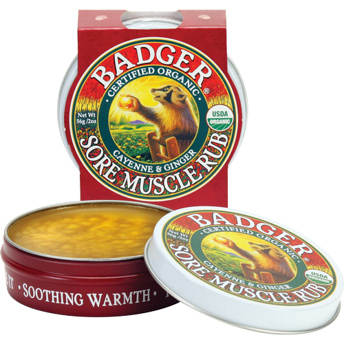 Badger Organic Sore Muscle Rub - Cayenne & Ginger