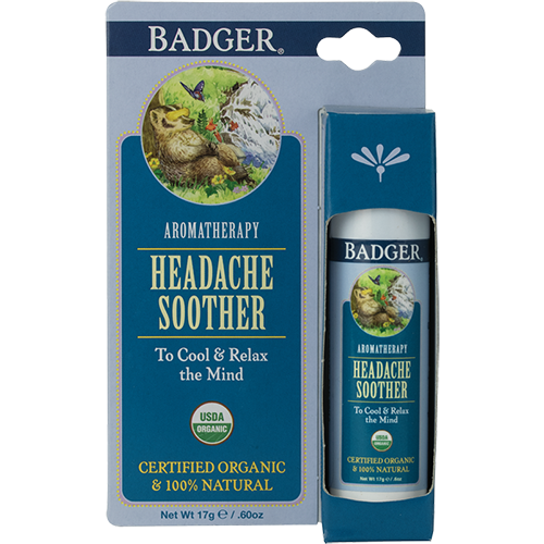 Badger Portable Aromatherapy Balm .60oz 17g - Headache Soother