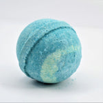 natural recipe bath bomb mistletoe holiday christmas fragrance blue