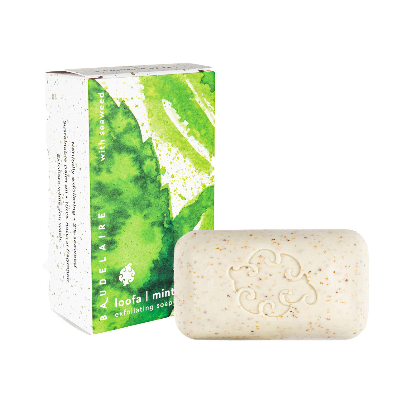 Baudelaire Loofa Bath Soap 5oz 141g - Mint