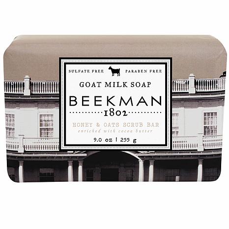 Beekman Goat Milk Bar Soap 9oz 225g - Honey & Oat Scrub