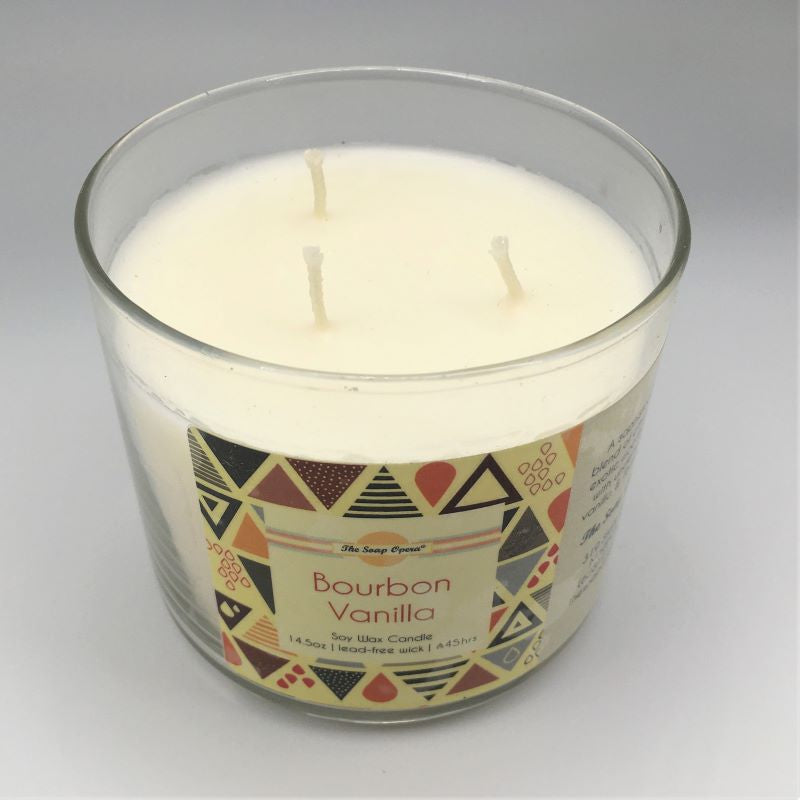 the soap opera soy wax natural candle blooming bourbon vanilla sweet mens womens aromatherapy long lasting gift