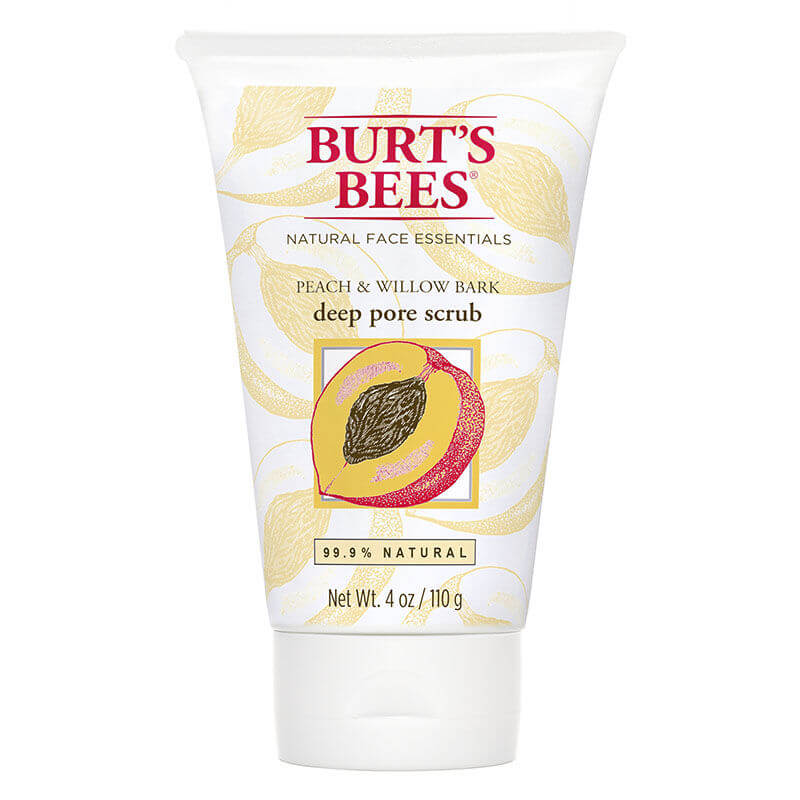 Burt's Bees Deep Pore Scrub 4oz 110g - Peach & Willow Bark