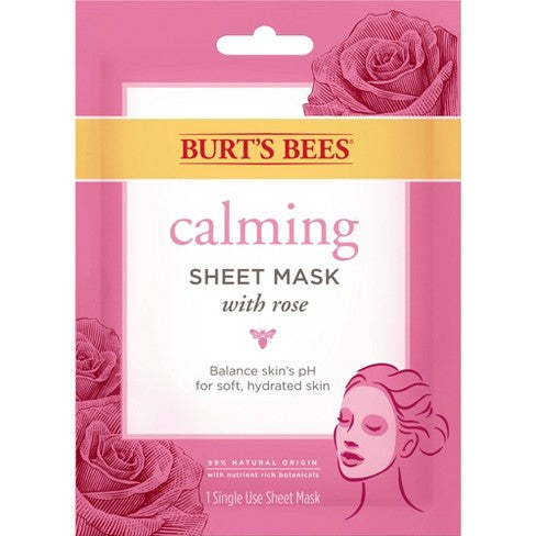 Burt's Bees Sheet Mask - Calming Rose