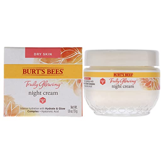 Burt's Bees Truly Glowing Hydrating Night Cream 1.8oz 51g