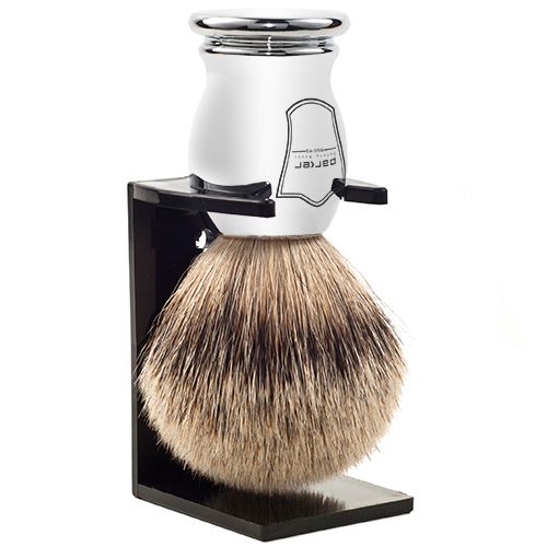 Parker Chrome Handle Silvertip Shave Brush