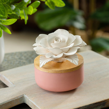 Candle Warmers Etc. Airome Porcelain Essential Oil Diffuser - Rose