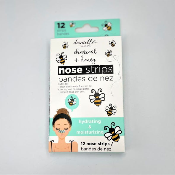 Danielle Charcoal & Honey Nose Strips 12 Pack - Bees