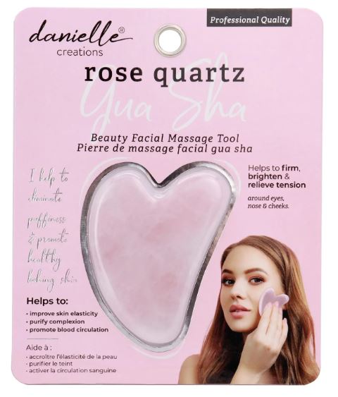 Danielle Gua Sha Facial Massage Tool - Rose Quartz