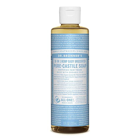 Dr. Bronner's Pure Castile Liquid Soap - Baby Unscented