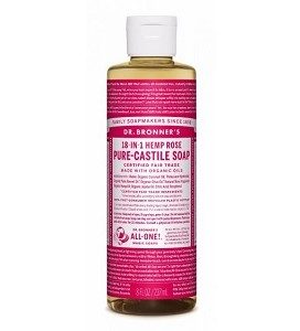 Dr. Bronner's Pure Castile Liquid Soap - Rose